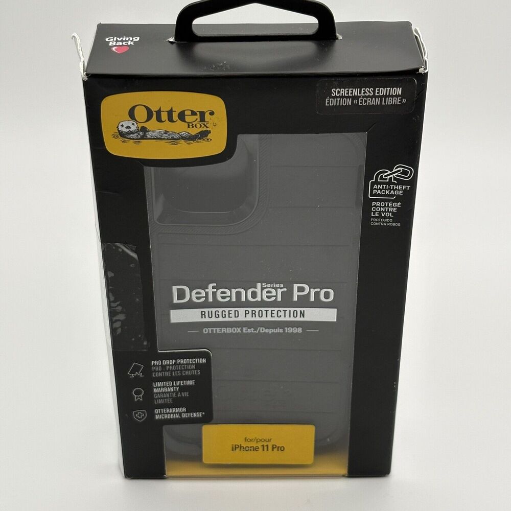 Otterbox Defender Black Pro Case for iPhone 11 Holster Black